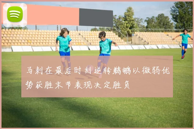 马刺在最后时刻逆转鹈鹕以微弱优势获胜末节表现决定胜负